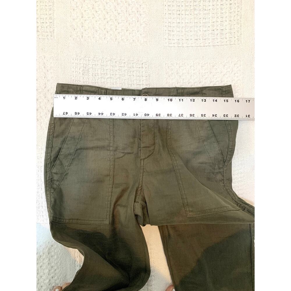 new Level 99 27 linen Izzy patch pocket mid rise jogger pants P 3483 - Picture 4 of 12